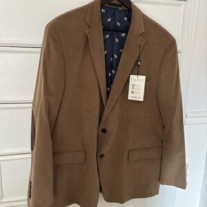 Ralph Lauren Camel Color Sport Coat with brown patches